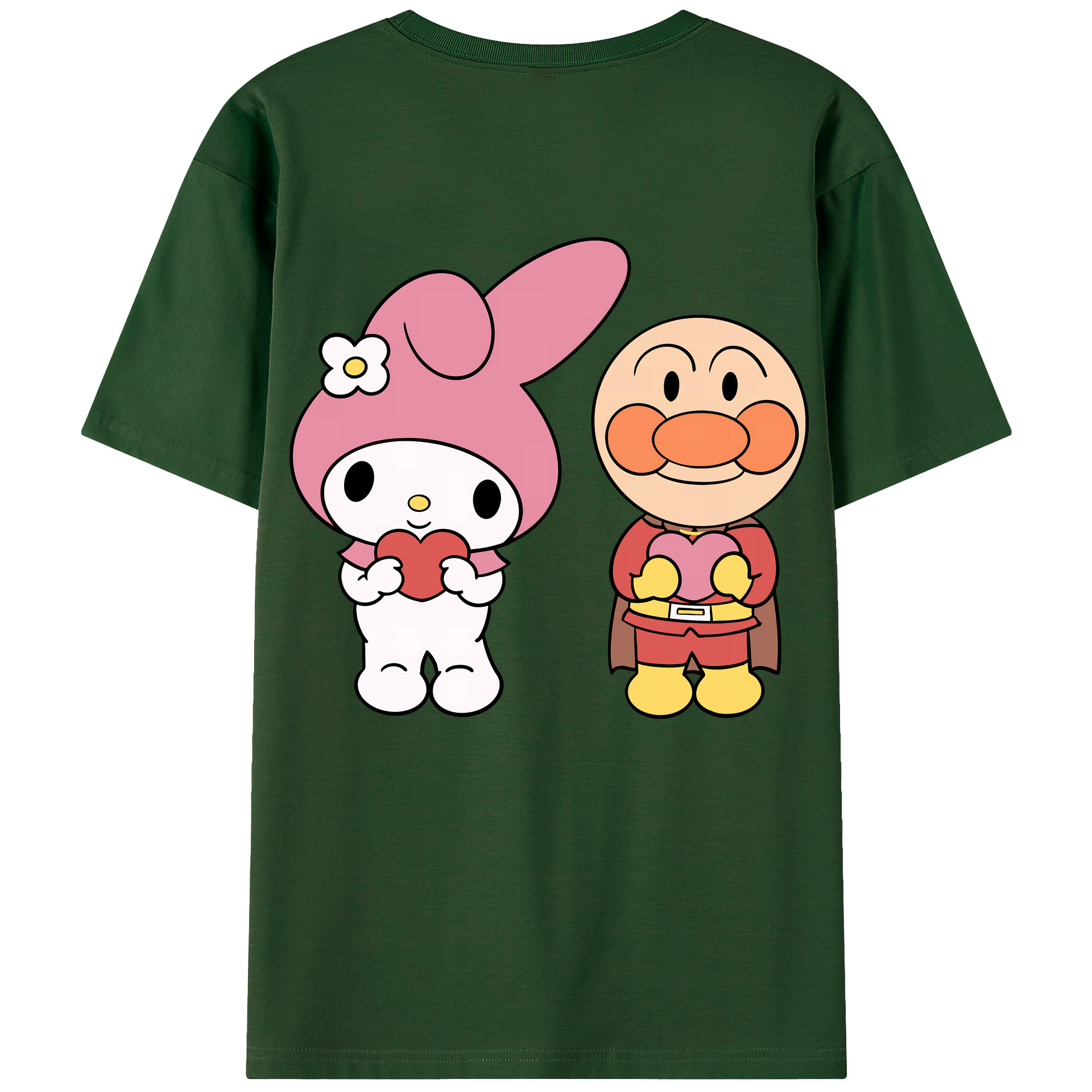 （画像用） アンパンマン Anpanman 綿100％半袖Tシャツ（背面プリント）